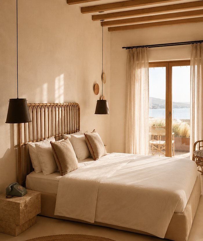 Deluxe room sea view The Wild Hotel Mykonos exclusive